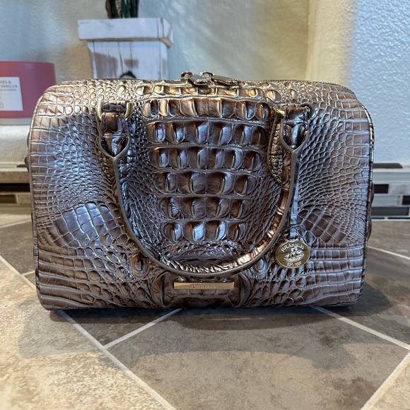 Brahmin Stacy Silver Lining Melbourne Satchel - Picture 2 of 6